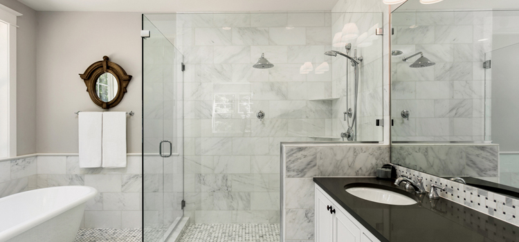 bathroom shower door installation in Santa Paula