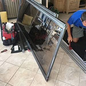 sliding glass door frame repair Santa Paula